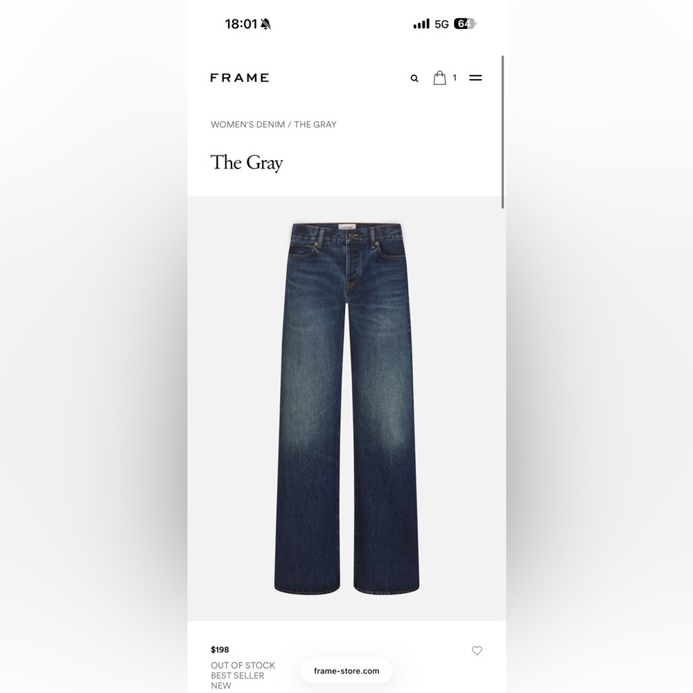 Frame Denim Women's Boot Cut Jeans - Dark Blue